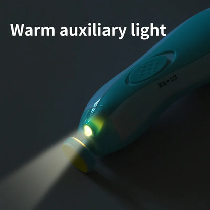 Safe Electric Baby Nail Trimmer with LED & Quiet Motor