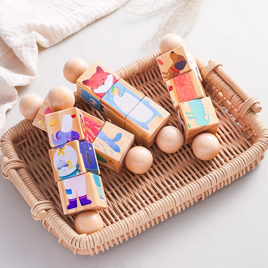 Baby,Toddler Wooden Rotating Jigsaw Puzzle - LittleOzKid