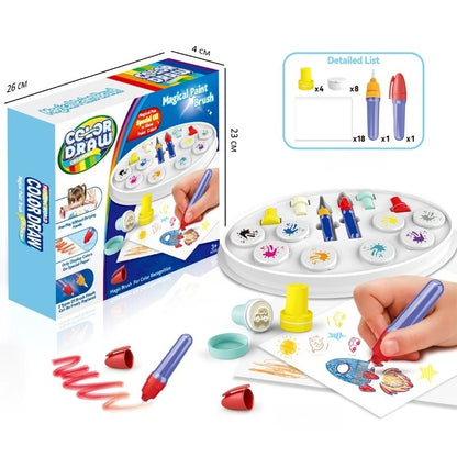 32‑Piece Montessori Crayola Color Mess‑Free Magic Drawing & Painting Set for Kids
