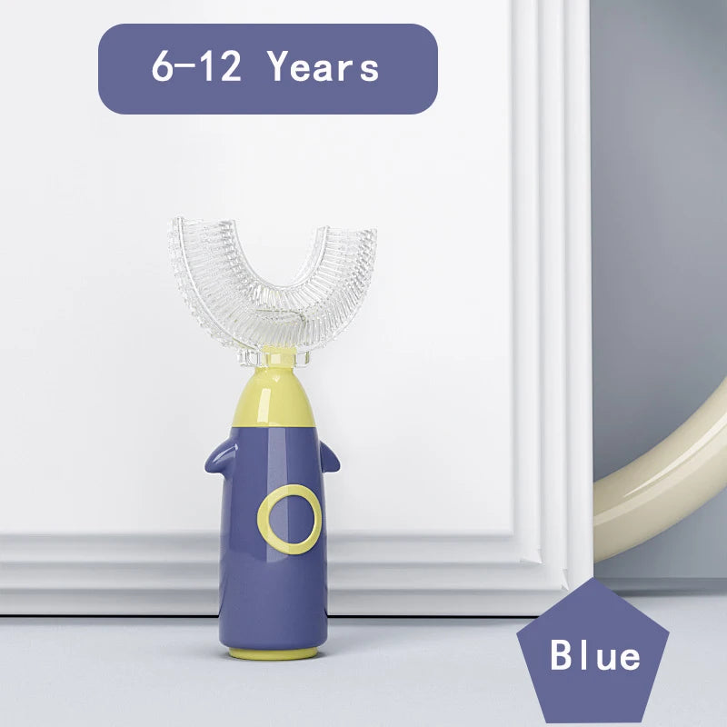 U-shaped Silicone Toothbrush for Children 1-12 Years