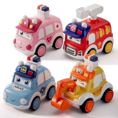 4 Toddler Press and Go Vehicle Toy