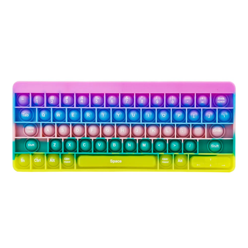 Keyboard Push Bubble Fidget Sensory Toys, Stress Reliever for Kids and Adults - LittleOzKid