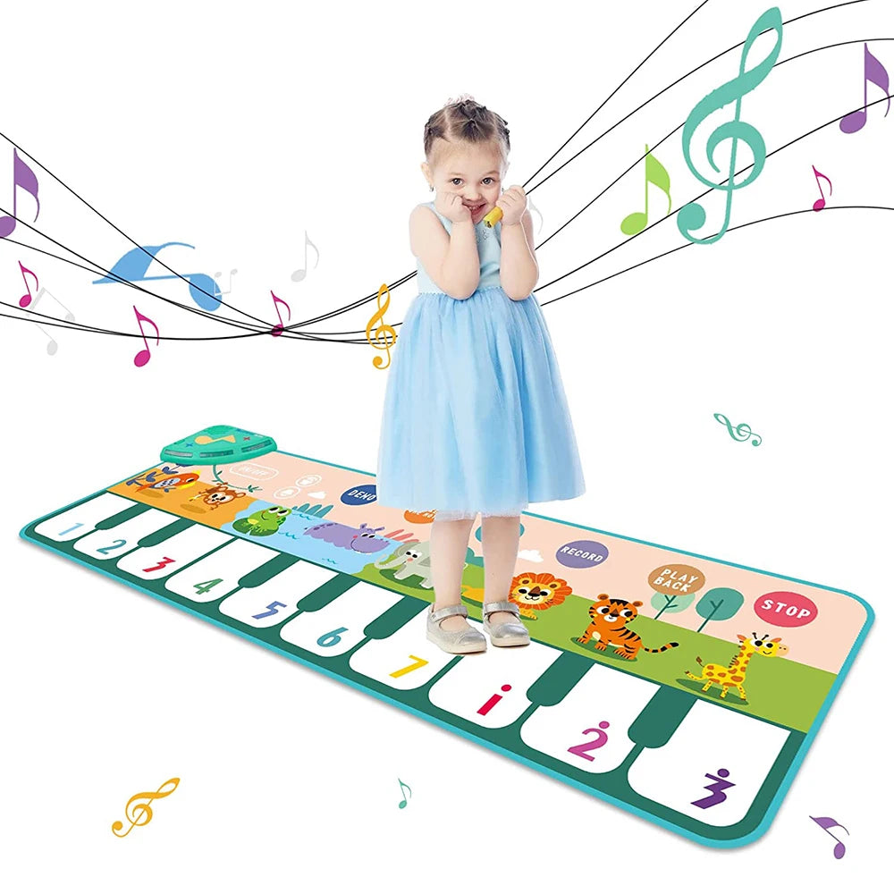 Foldable Musical Piano Mat, Keyboard Dance Mat for Kids & Toddlers