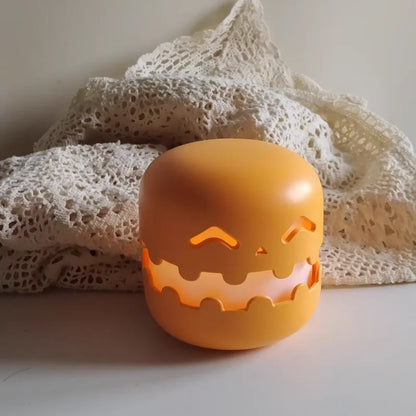 Pumpkin Night Light Funny Halloween Stepless Dimming Eye Timing Sleeping Night Light