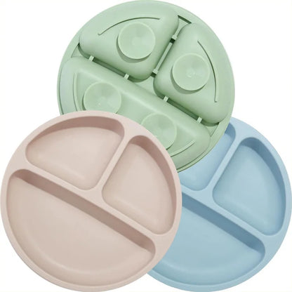 Silicone Suction Divided Plate Baby Children Toddler Feeding(BPA Free) - LittleOzKid