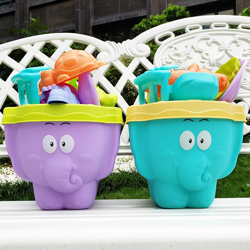 9 PCS Children's Beach Toys, Digging Sand Playing Sand Tools Playing Water Bucket Shovel - LittleOzKid