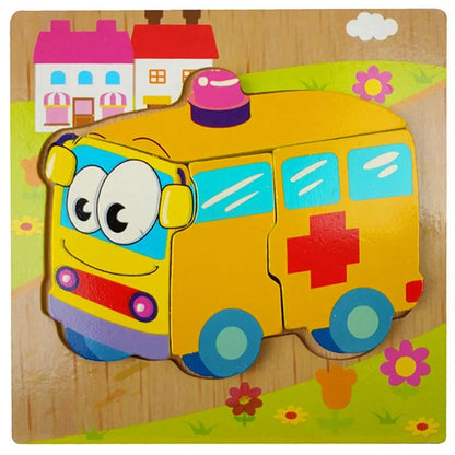 Toddlers 3D Wooden Animal Jigsaw Puzzle (Get 6 for $59)