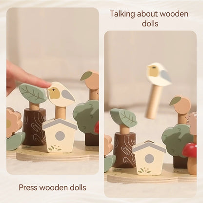 Montessori Wooden Color Recognition & Bouncing Toy