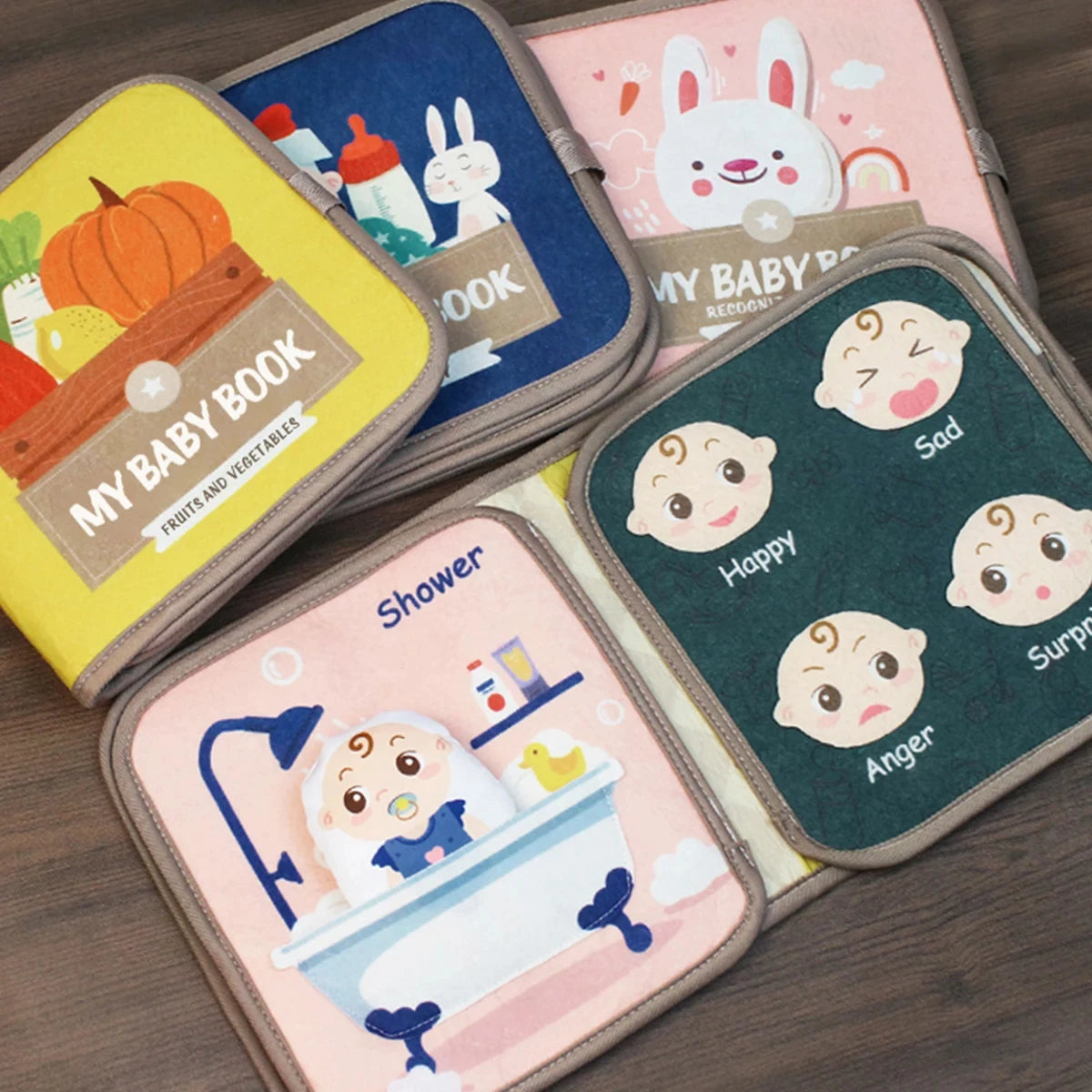 Montessori Quiet Felt Book for Toddlers & Babies – Early Learning Sensory Activity Book