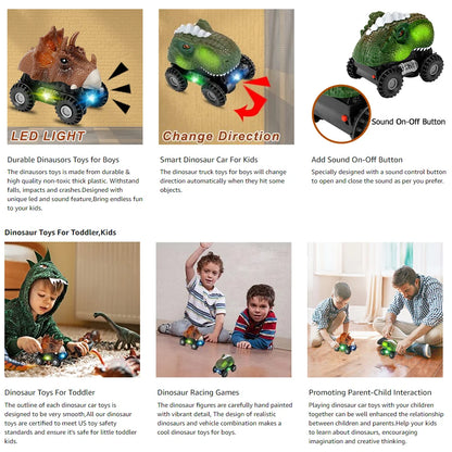 Electric Dinosaur Toy Car for Kids, T_Rex Car