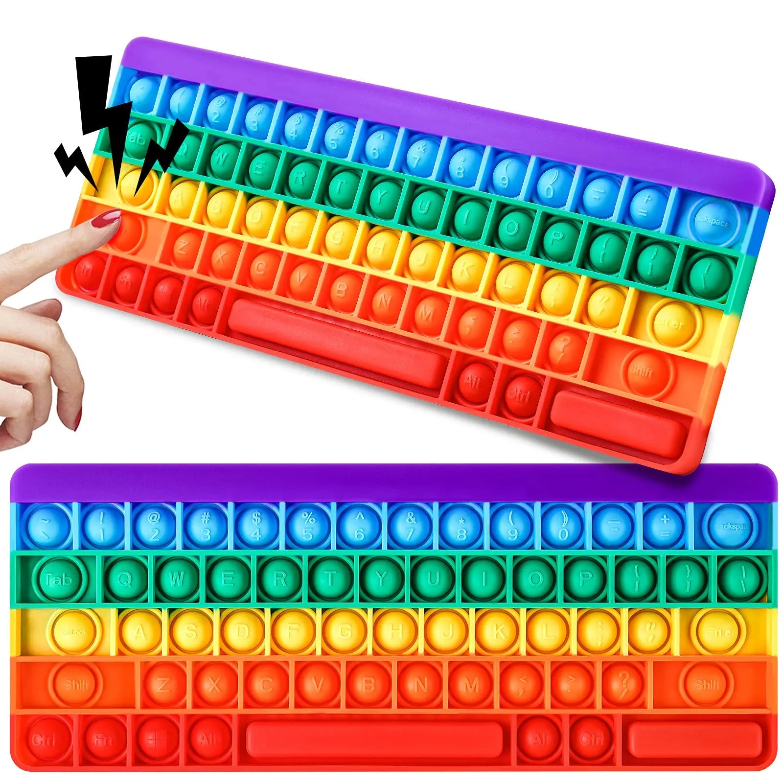 Keyboard Push Bubble Fidget Sensory Toys, Stress Reliever for Kids and Adults - LittleOzKid