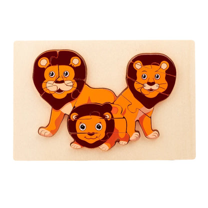Wooden Toddlers Animal Jigsaw Puzzle (Buy 4 for $64)