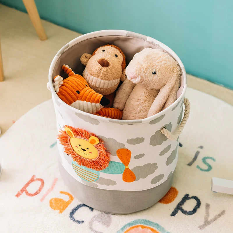 Foldable Large Kids Toys Storage, Laundry Basket, Toy Organiser