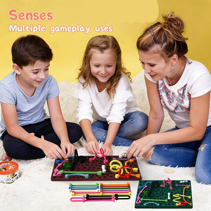Montessori Sensory Activity Board - Silicone Fidget & Shape Matching Toy
