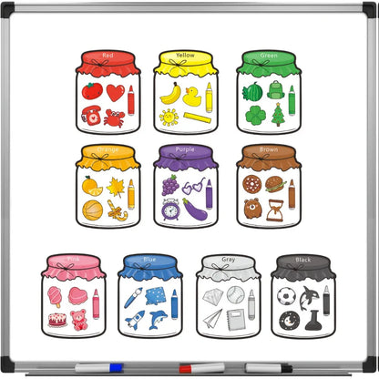 10Pcs Fridge Magnetic Color Sorting Toys - Educational Toddler Gift