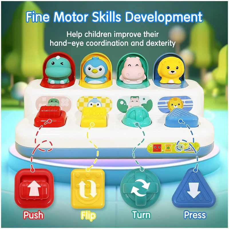 PopUp Toy Baby Interactive Pop-up Switch Box Animal Toys