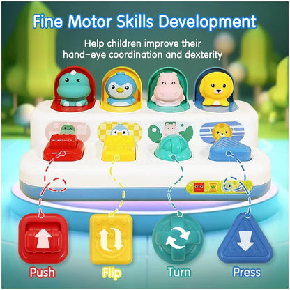 PopUp Toy Baby Interactive Pop-up Switch Box Animal Toys