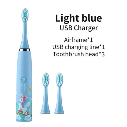 Electric Toothbrush for Children Aged 3 to 15 Professional Tooth Care Waterproof