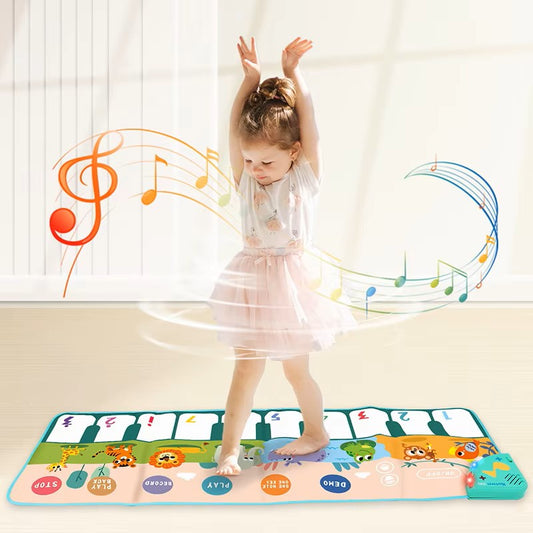 Foldable Musical Piano Mat, Keyboard Dance Mat for Kids & Toddlers