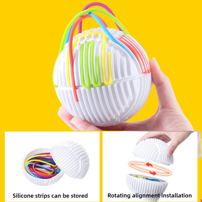 Sensory Activity Ball, Relaxing Stress Colored Silicone Rod Travel Toy for Kids