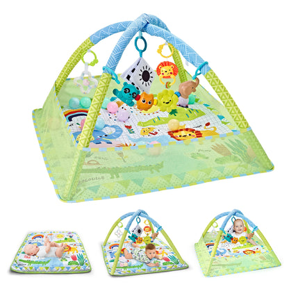 Baby Fitness Play Gym – Soft Crawling Mat & Activity Rack for Newborns and Toddlers