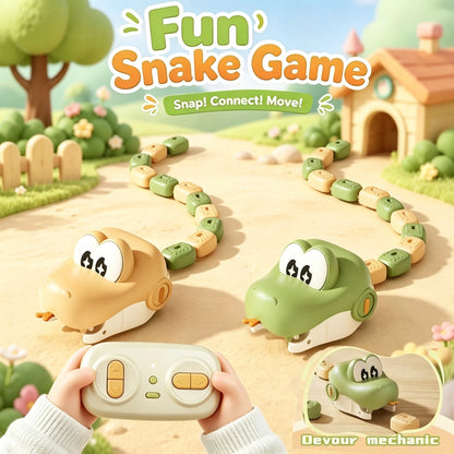 Electric Remote Control Magnetic Snake Car Greedy Bean Chasing Game Toy