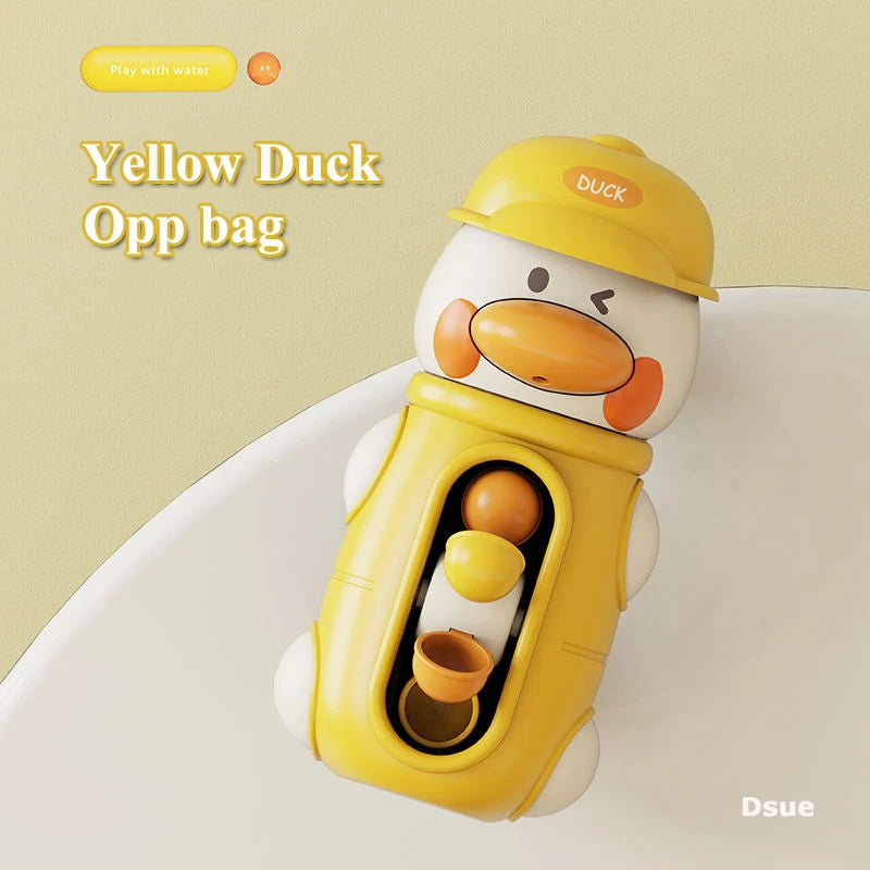 Cute Duck/Elephant Baby Shower Bath Toy, Water Play Spinner with Suction Cup Water wheel Games for Bath time