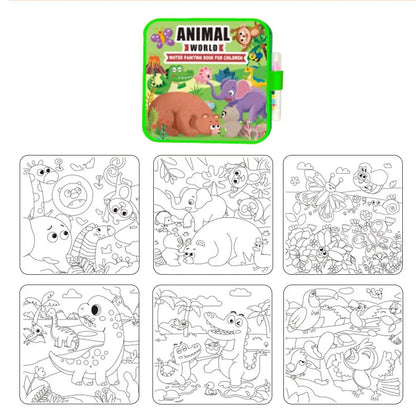 4 Pack Magic Water Drawing Notebooks, Reusable Gift Set