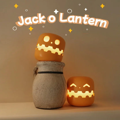 Pumpkin Night Light Funny Halloween Stepless Dimming Eye Timing Sleeping Night Light