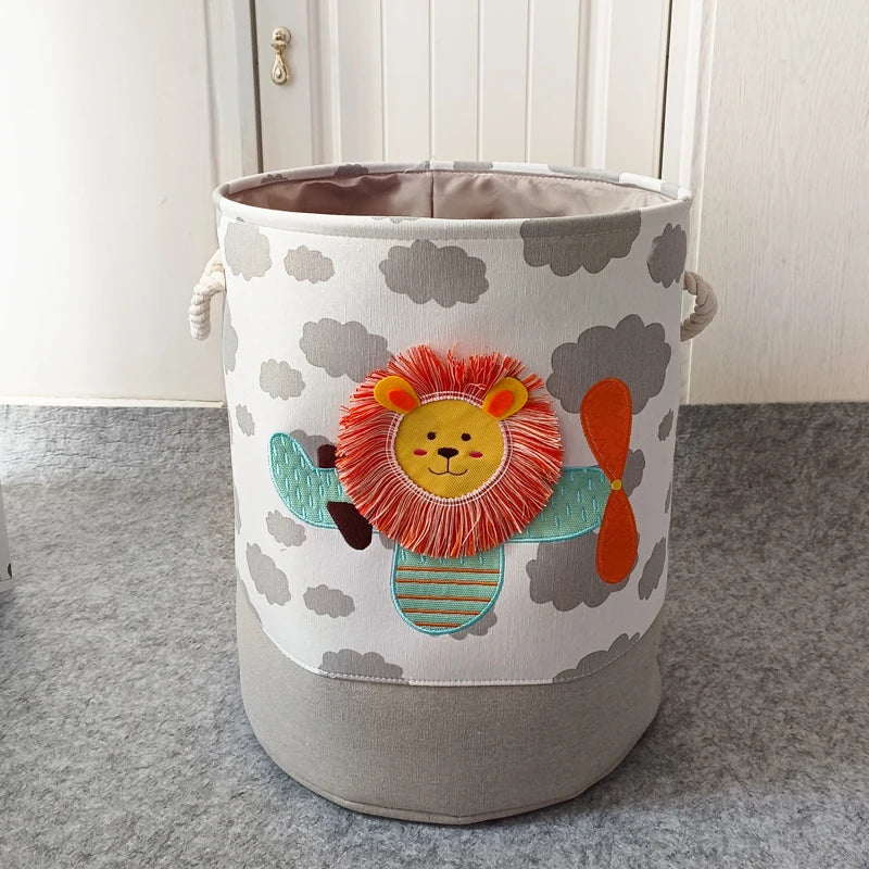Foldable Large Kids Toys Storage, Laundry Basket, Toy Organiser