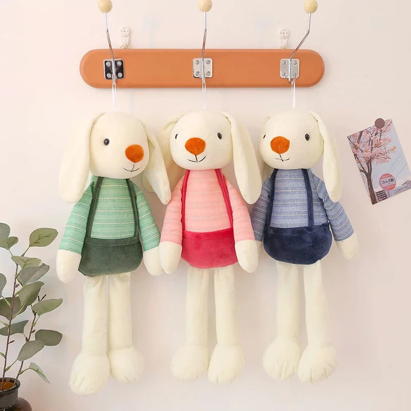Cute Bunny Plush Toy, Soft Stuffed Animal Sensory Sleeping Decoration Pillow for Kids