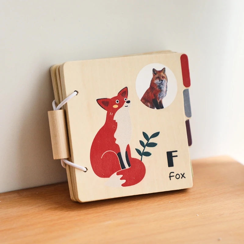 Montessori Animal Flap Picture Book, Learning Book Toys for Baby ad Toddler
