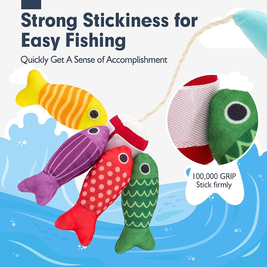 10 in 1 Montessori Toddler Fishing & Stacking Toy, Learning Set