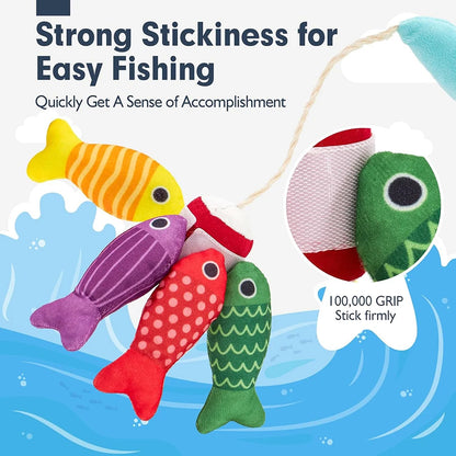 10 in 1 Montessori Toddler Fishing & Stacking Toy, Learning Set