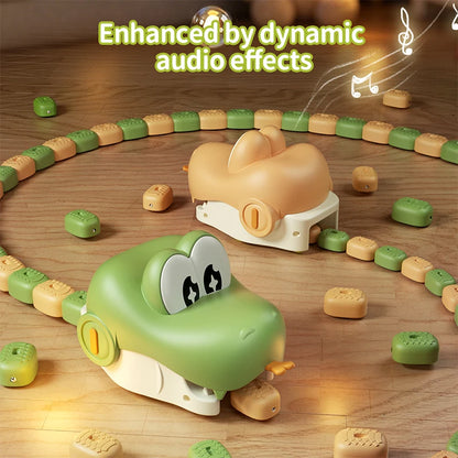 Electric Remote Control Magnetic Snake Car Greedy Bean Chasing Game Toy