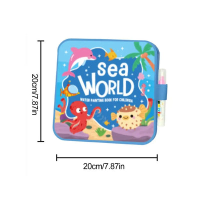 4 Pack Magic Water Drawing Notebooks, Reusable Gift Set