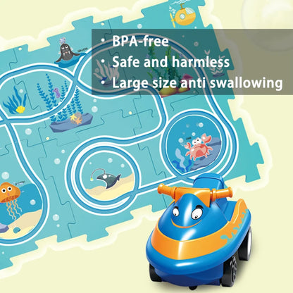 Montessori Electric Railcar Puzzle Montessori Toy