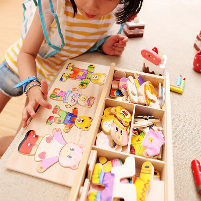 Montessori Changing Clothes Board - LittleOzKid
