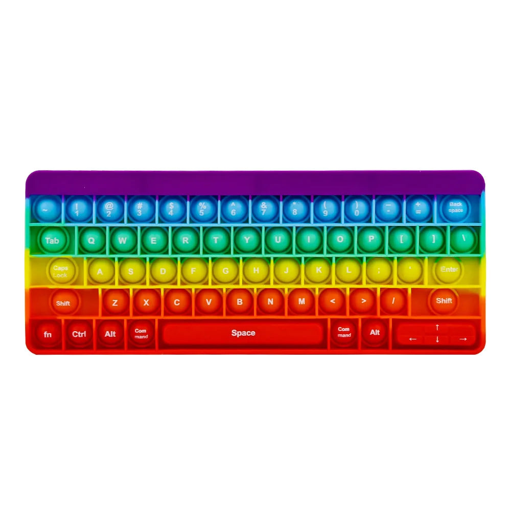 Keyboard Push Bubble Fidget Sensory Toys, Stress Reliever for Kids and Adults - LittleOzKid