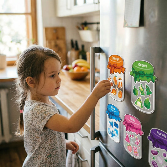 Fridge Magnetic Color Sorting Toys - Educational Toddler Gift