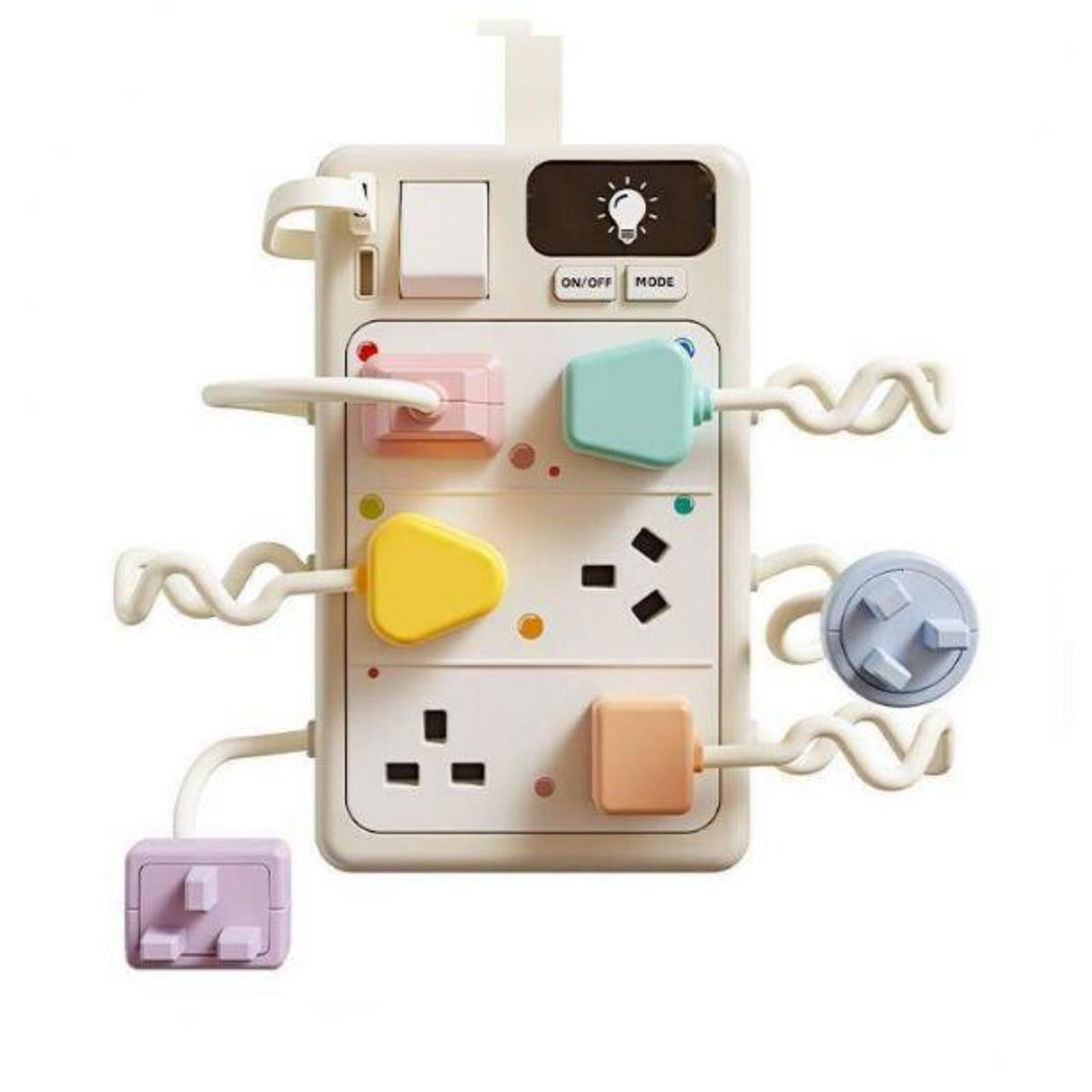 Montessori Sensory Busy Board Plug Toy for Fine Motor Skills