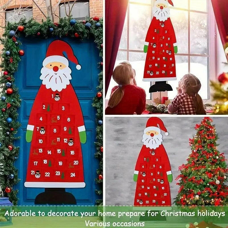 Montessori Felt Christmas Tree Calendar - LittleOzKid