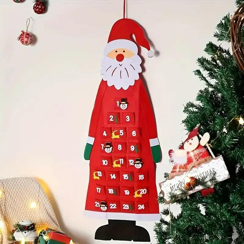 Montessori Felt Christmas Tree Calendar - LittleOzKid